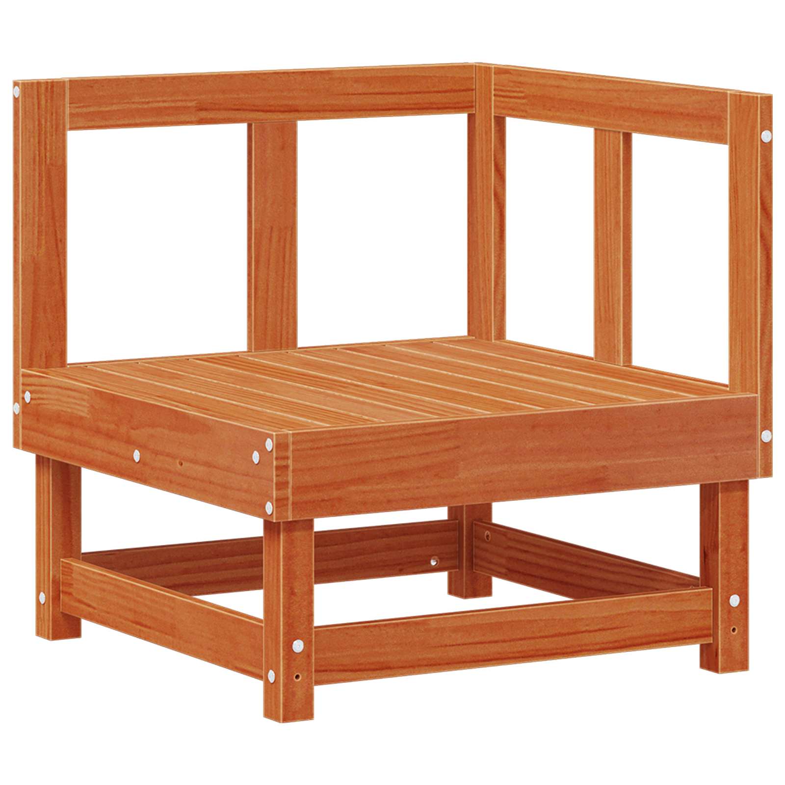 Garten-Lounge-Set 5 pcs Wachsbraun Massives Kiefernholz