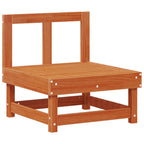 Garten-Lounge-Set 5 pcs Wachsbraun Massives Kiefernholz