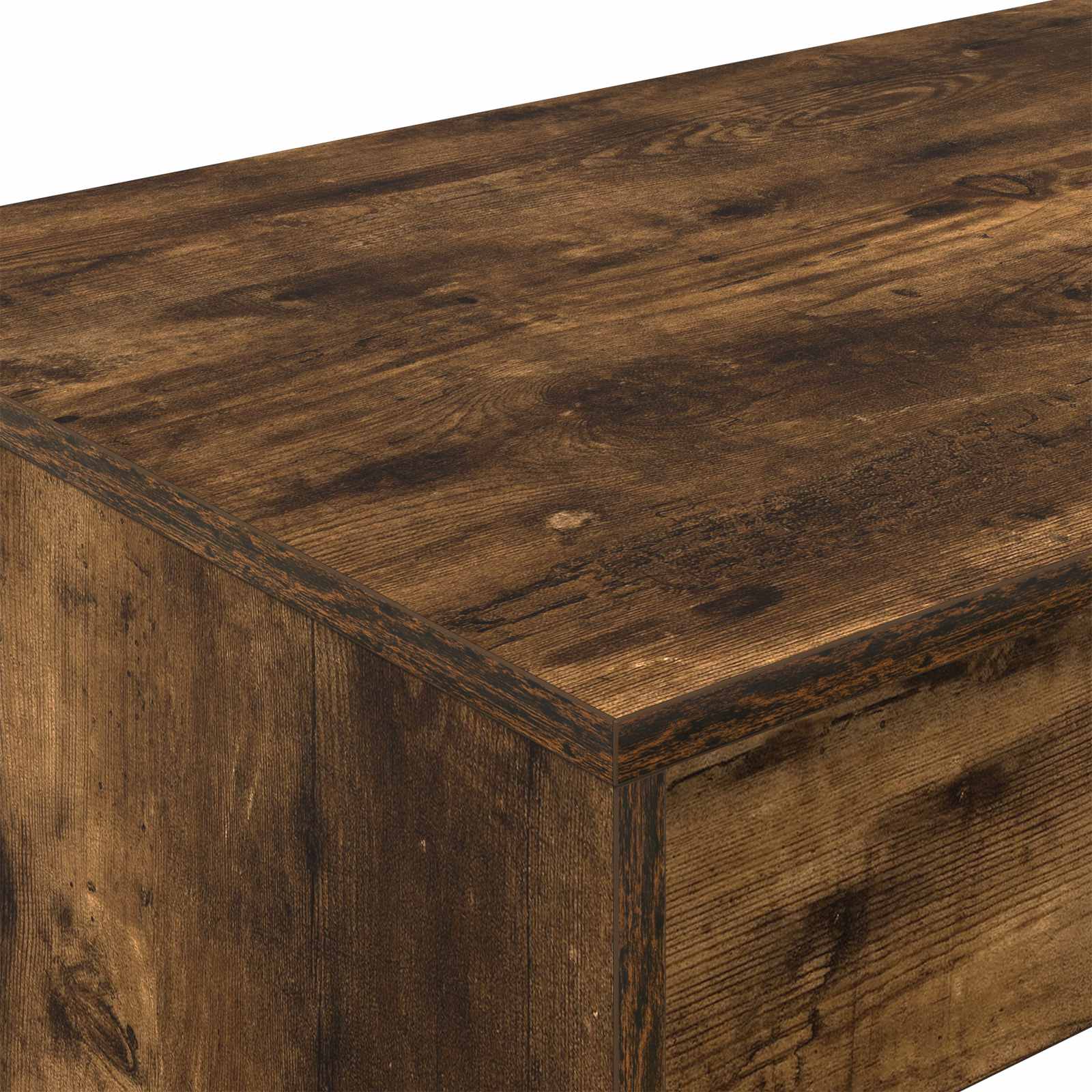Bett-Schreibtisch Geräucherte Eiche Holzwerkstoff