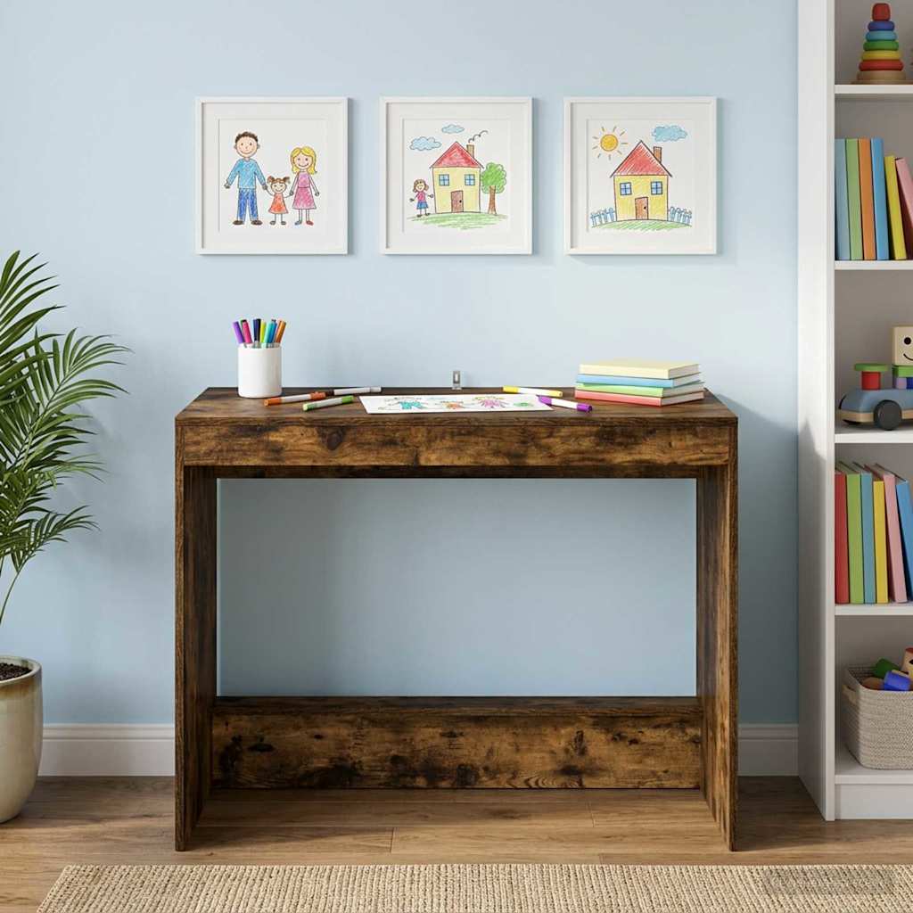 Bett-Schreibtisch Geräucherte Eiche Holzwerkstoff