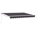 Einziehbare Markise Anthrazit 2,5 x 2 m