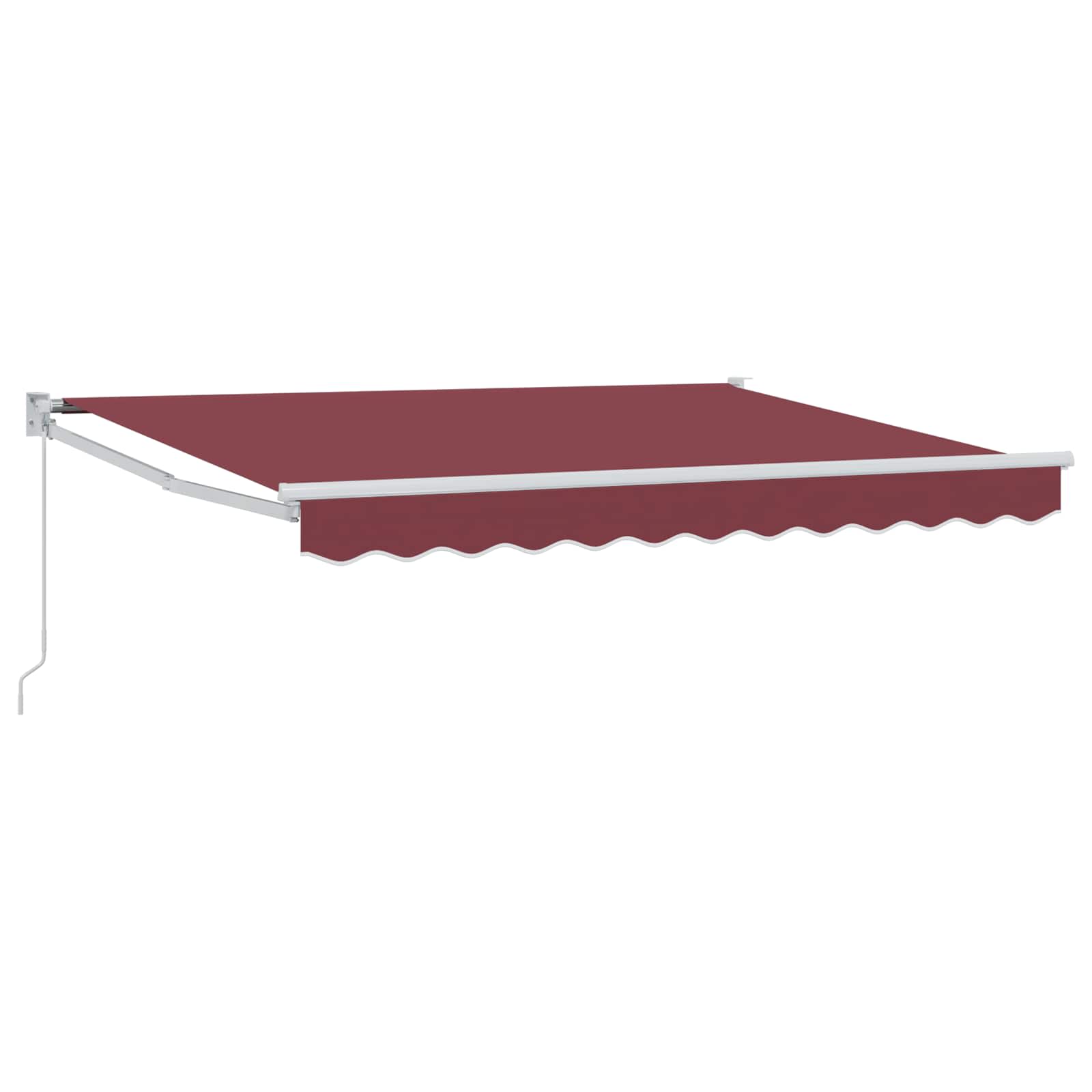 Einziehbare Markise Bordeauxrot 2,5 x 2 m