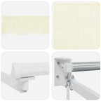Einziehbare Markise Creme 3,5 x 2 m