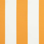 Einziehbare Markise Gelb und Weiß 4 x 2 m