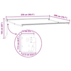 Einziehbare Markise Creme 2,5 x 2 m