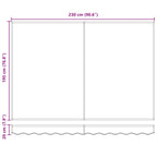 Einziehbare Markise Creme 2,5 x 2 m