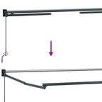 Einziehbare Markise Weiß 3,5 x 2 m 100% Polyester und Aluminium
