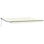 Einziehbare Markise Creme 4 x 2 m 100% Polyester und Aluminium