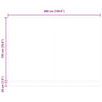 Einziehbare Markise Creme 4 x 2 m 100% Polyester und Aluminium