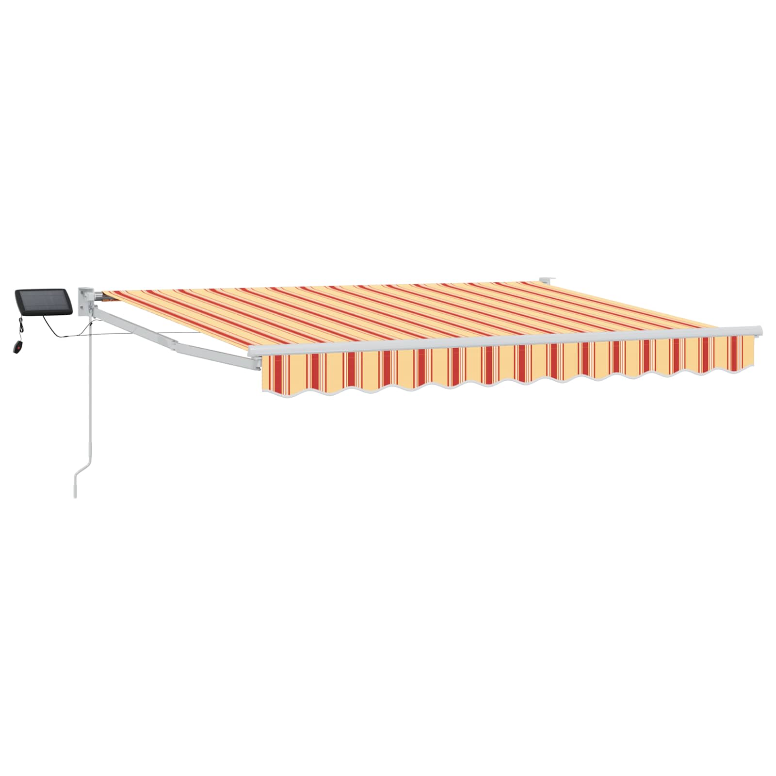 Manuelle Gelenkarmmarkise mit LEDs Mehrfarbig 3 x 2 m