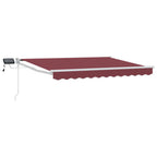 Manuelle Gelenkarmmarkise mit LEDs 3,5 x 2,5 m