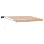 Manuelle Gelenkarmmarkise mit LEDs 3,5 x 2,5 m