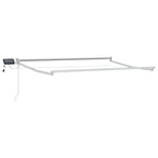 Manuelle Gelenkarmmarkise mit LEDs 3,5 x 2,5 m
