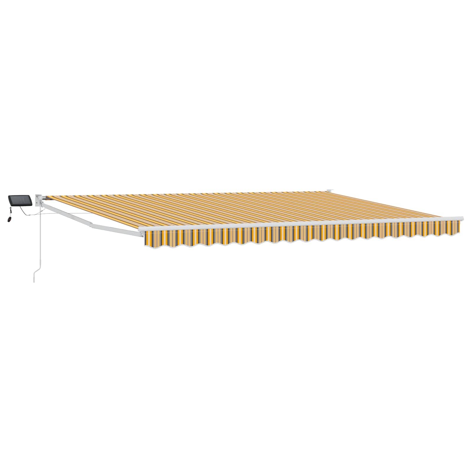 Manuelle Gelenkarmmarkise mit LEDs 4,5 × 3 m