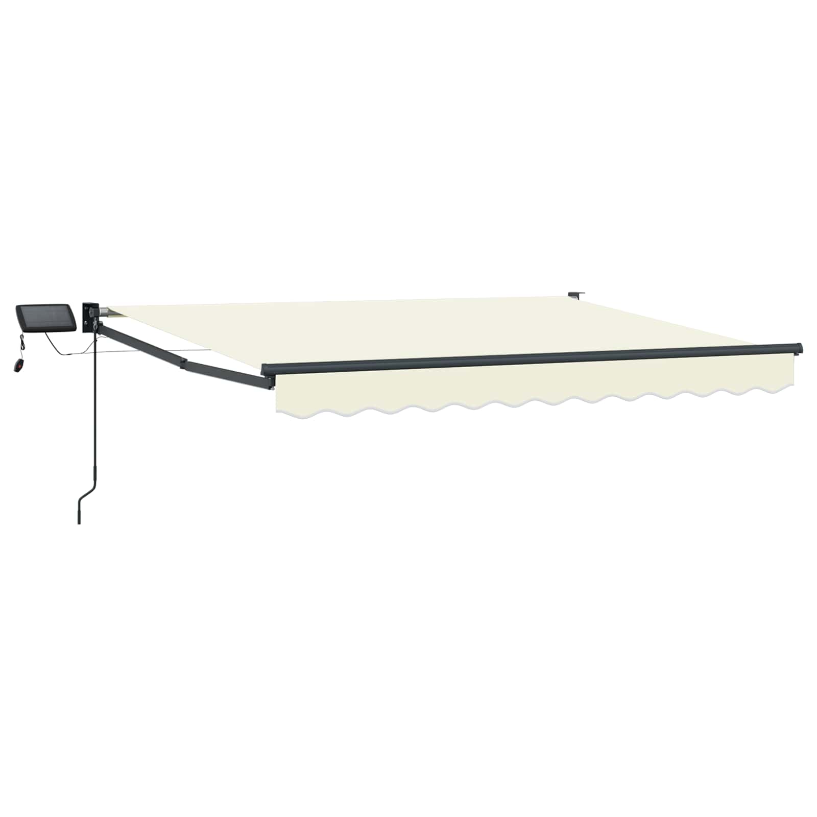 Manuelle Gelenkarmmarkise mit LEDs 2,5 x 2 m