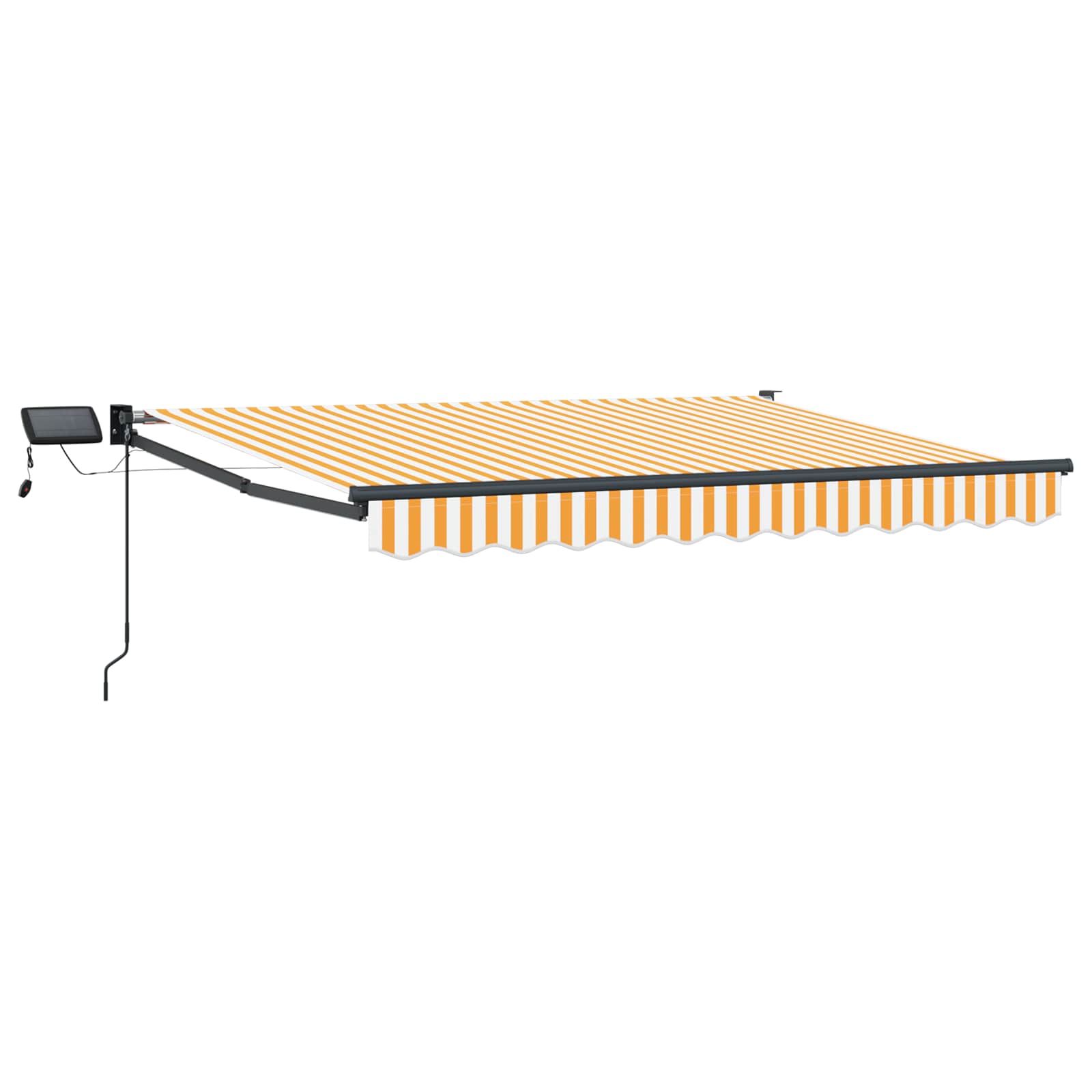 Manuelle Gelenkarmmarkise mit LEDs 2,5 x 2 m