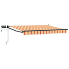 Manuelle Gelenkarmmarkise mit LEDs Mehrfarbig 3 x 2 m