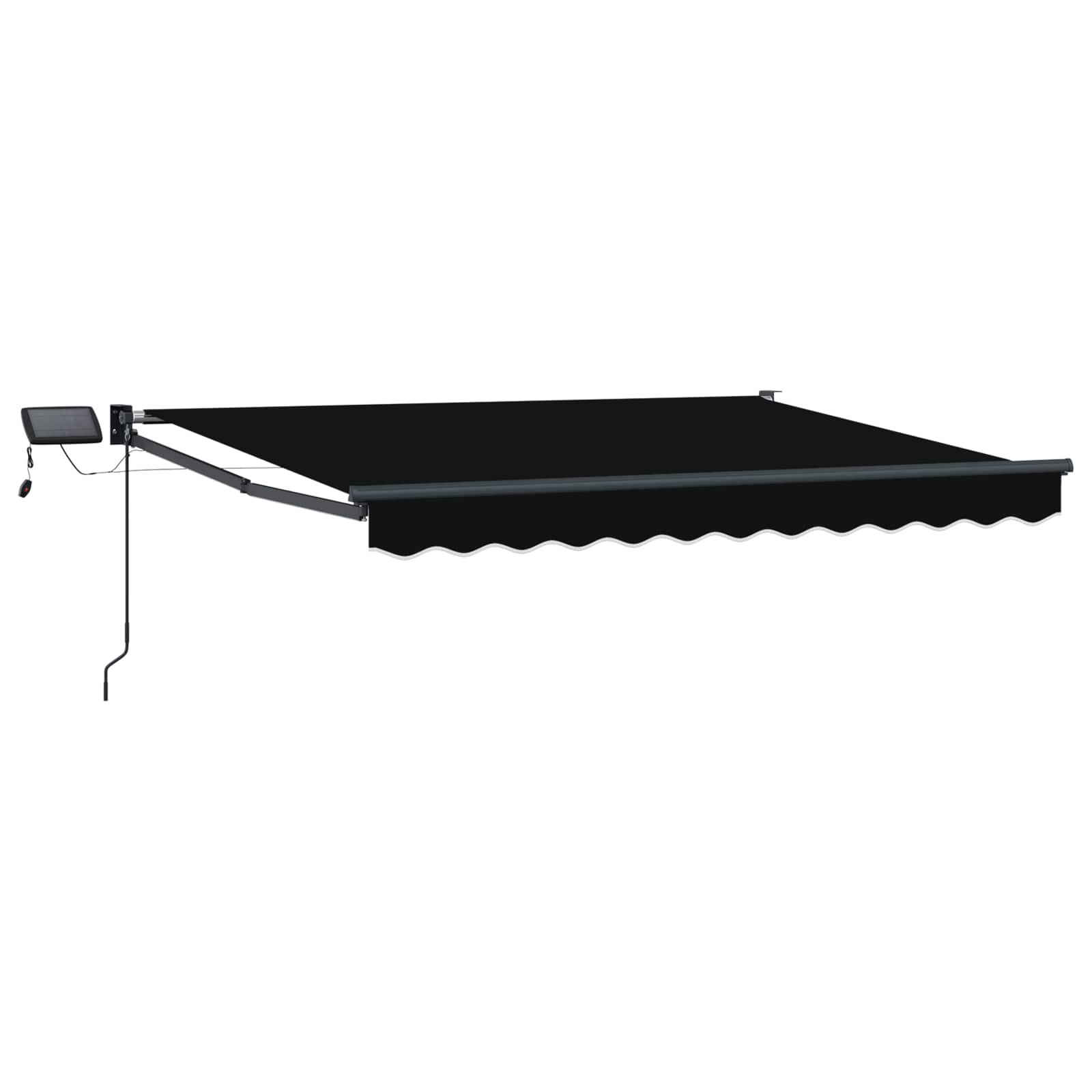 Manuelle Gelenkarmmarkise mit LEDs 3 x 2,5 m