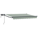Manuelle Gelenkarmmarkise mit LEDs 3,5 x 2,5 m