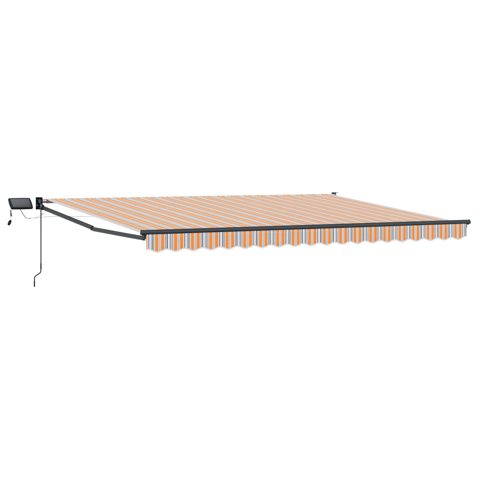 Manuelle Gelenkarmmarkise mit LEDs 4,5 × 3 m