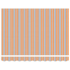 Elektrische ausziehbare Markise Blau und Orange 3 x 2,5 m