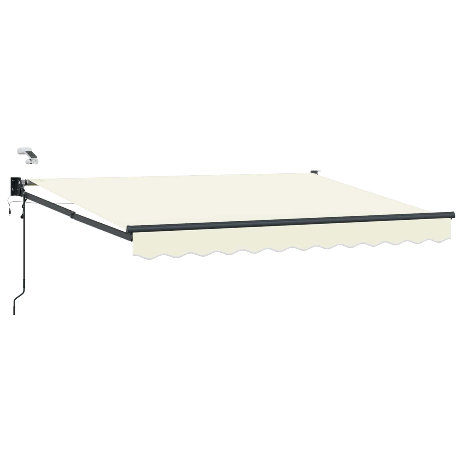 Elektrische ausziehbare Markise Creme 3 x 2,5 m