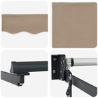 Elektrische ausziehbare Markise Beige 4 x 3 m