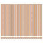 Einziehbare Markise Orange und Grau 400 x 300 cm