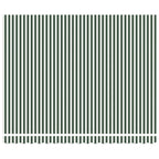 Einziehbare Markise Grün und Weiß 4 x 3 m Leinen und Aluminium