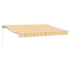 Manuell einziehbare Markise Orange 3,5 x 2,5 m