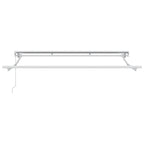 Manuell einziehbare Markise Schwarz 3,5 x 2,5 m