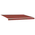 Manuell einziehbare Markise Orange, Schwarz und Gelb 4 × 3,5 m