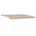 Manuell einziehbare Markise Beige 4,5 × 3 m