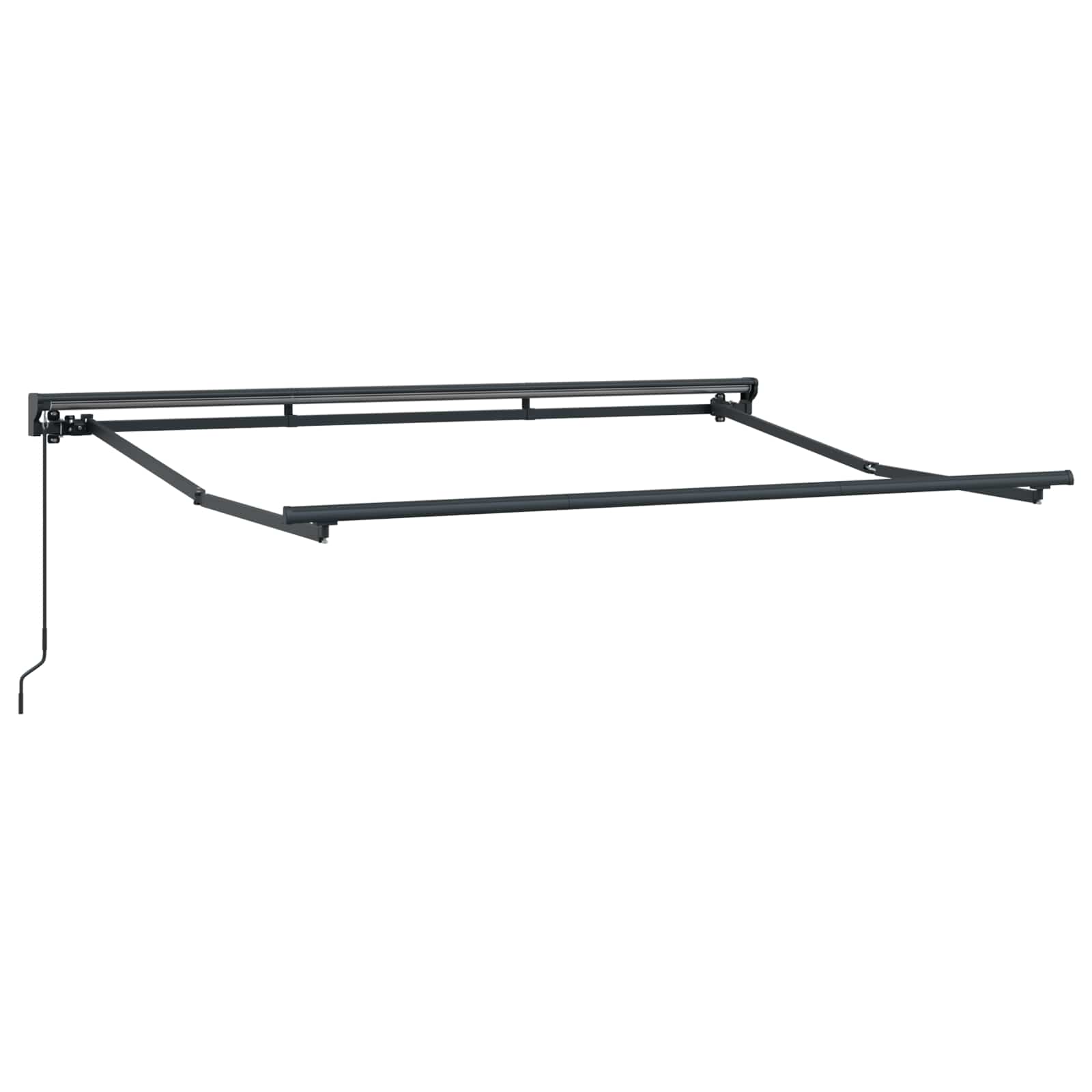 Manuell einziehbare Markise Bordeauxrot 2,5 x 2 m