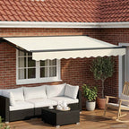 Manuell einziehbare Markise Creme 3 x 2 m