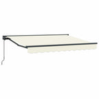 Manuell einziehbare Markise Creme 3 x 2 m