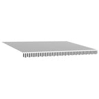 Manuell einziehbare Markise Anthrazit und Weiß 4 x 2 m