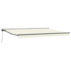 Manuell einziehbare Markise Creme 5 x 3,5 m