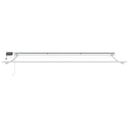 Manueller Markisenrahmen mit LEDs 4 × 3,5 m