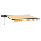 Manueller Markisenrahmen mit LEDs 2,5 x 2 m