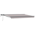 Manueller Markisenrahmen mit LEDs 4 × 3,5 m