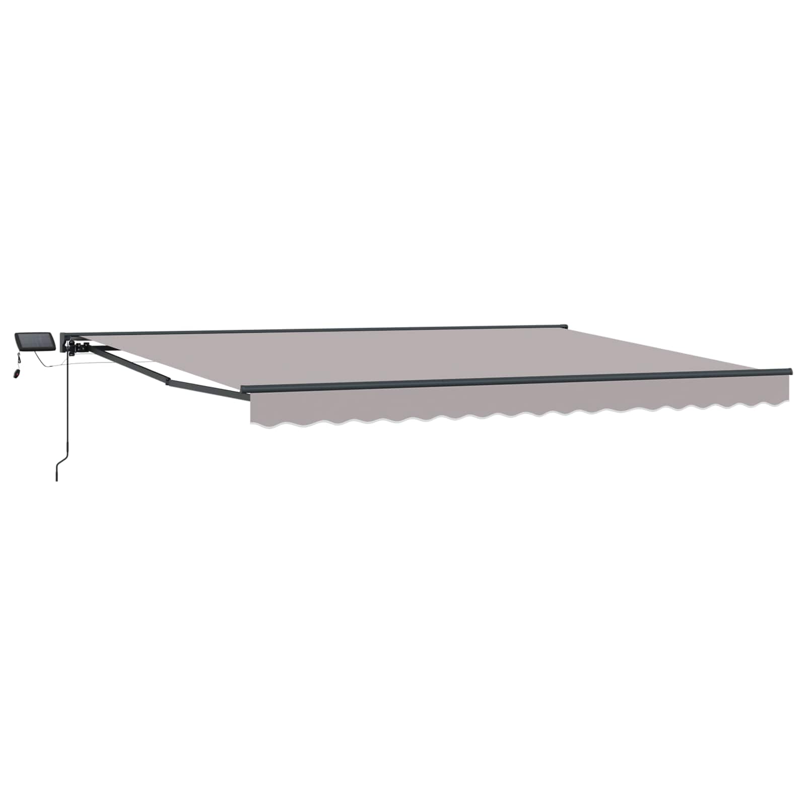 Manueller Markisenrahmen mit LEDs 4 × 3,5 m
