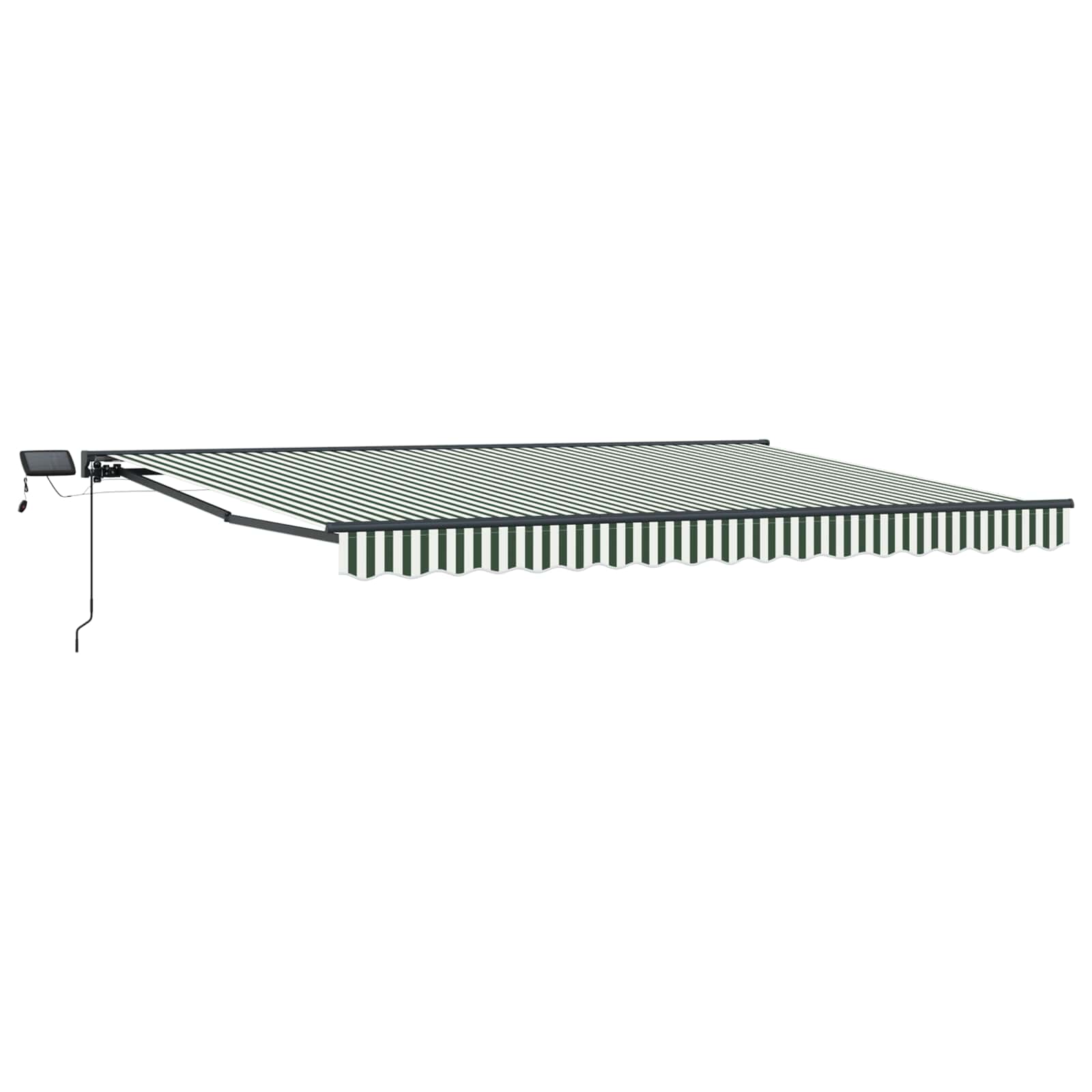 Manueller Markisenrahmen mit LEDs 4 × 3,5 m