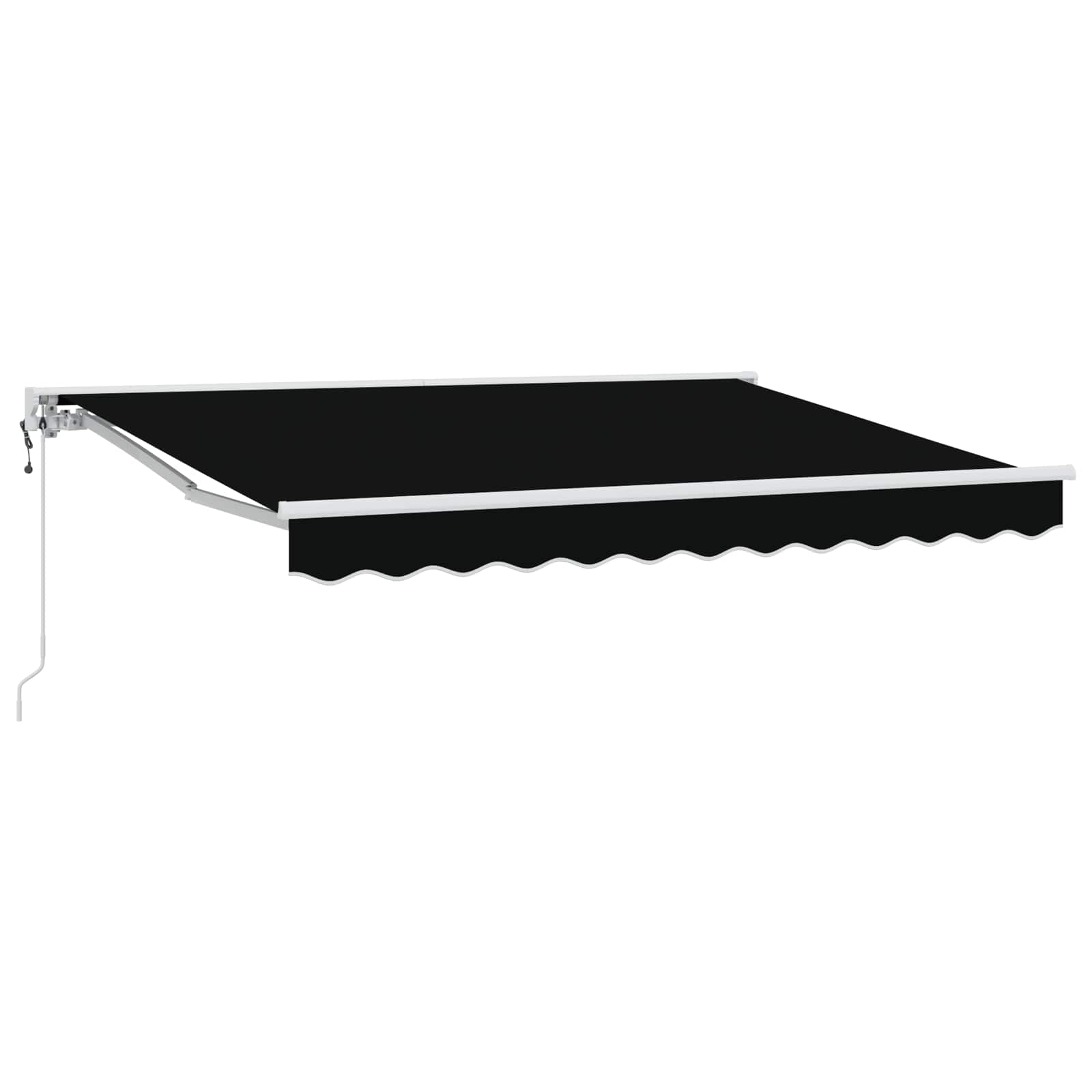 Elektrische ausziehbare Markise Schwarz 3,5 x 2,5 m
