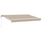 Elektrische ausziehbare Markise Beige 3,5 x 2,5 m