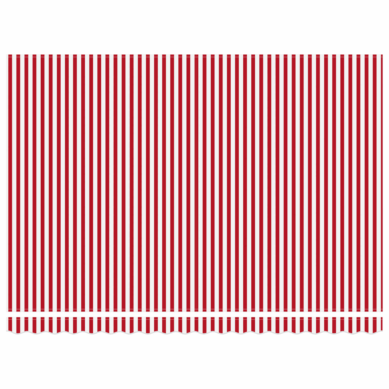 Elektrische ausziehbare Markise Rot und Weiß 5 x 3,5 m