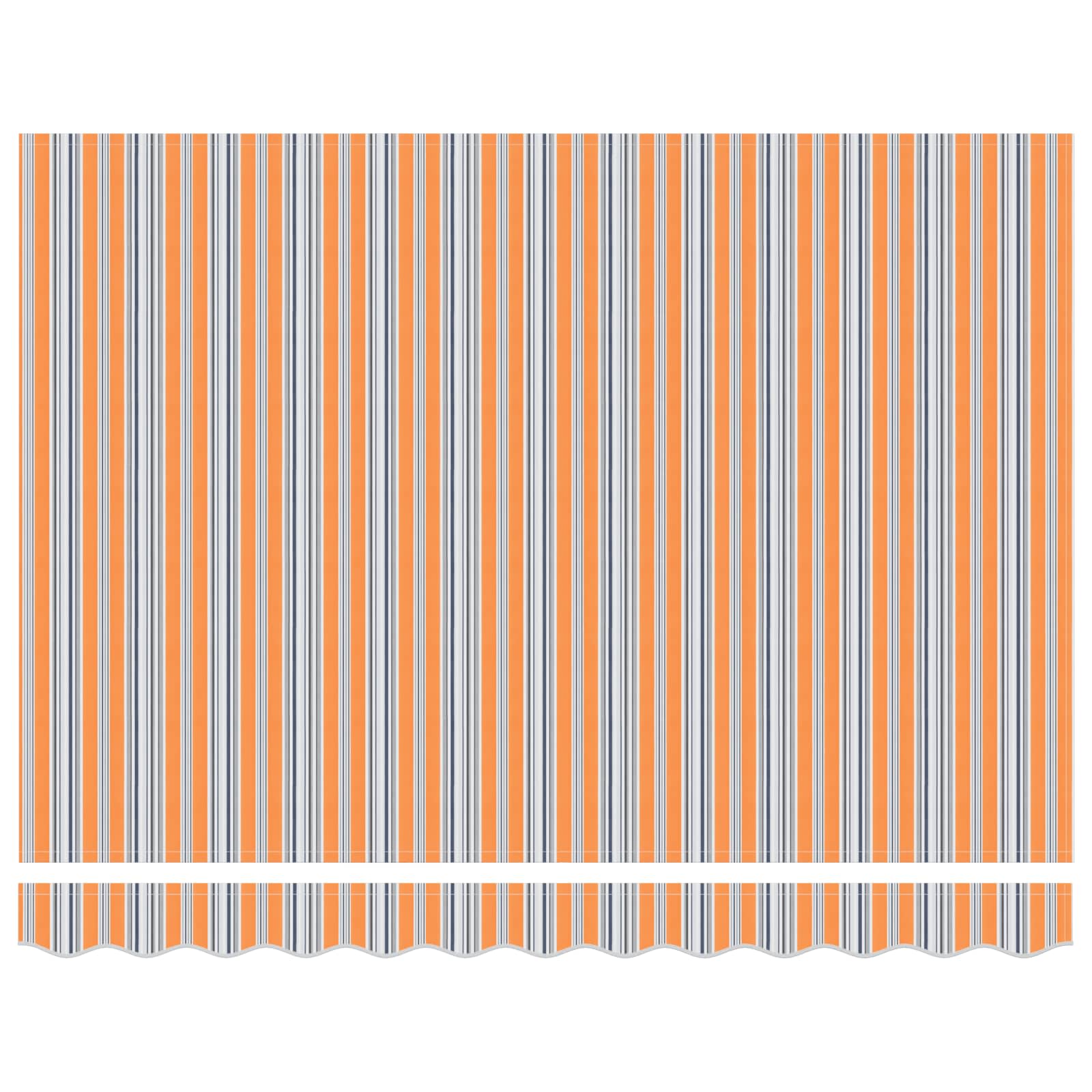 Elektrische ausziehbare Markise Blau, Orange, Weiß 3,5 x 2,5 m
