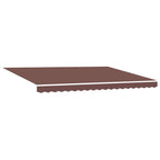 Elektrische ausziehbare Markise Braun und Anthrazit 4 x 3 m