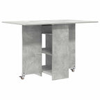 Esstisch 115 x 70 x 75 cm Holzwerkstoff Betongrau Rechtwinklig