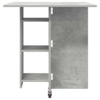 Esstisch 115 x 70 x 75 cm Holzwerkstoff Betongrau Rechtwinklig